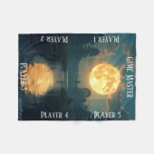 Moonlight Swamp TTRPG Tabletop Gaming bord Fleece Deken (Voorkant (Horizontaal))