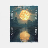 Moonlight Swamp TTRPG Tabletop Gaming bord Fleece Deken (Voorkant)