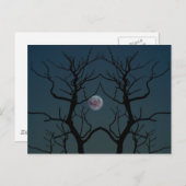 Moonlight Tree Silhouette Briefkaart (Voorkant / Achterkant)
