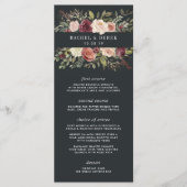 Moonlight Tuin Bruiloft Menu Kaart (Voorkant)