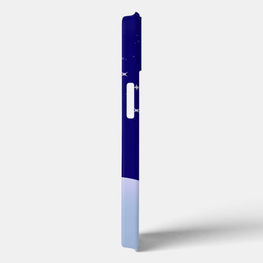 Moonlight Twinkle Star Bekend Landschap Modern Case-Mate iPhone Case (Achterkant / Rechts)