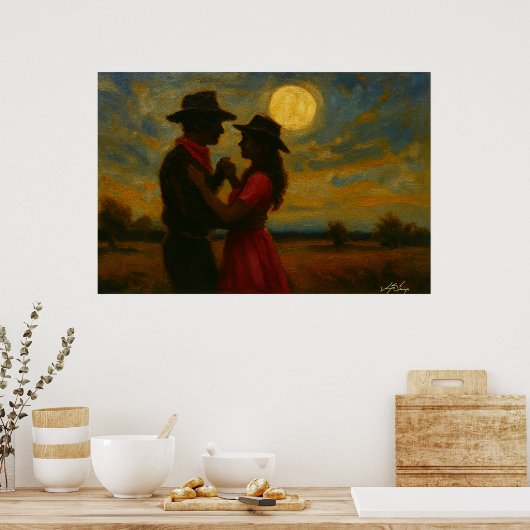 Moonlight Two-Step Art Print (Keuken)