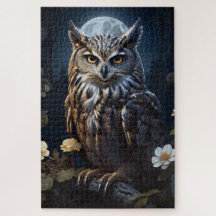 Moonlight Uil kijken over de duisternis