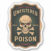 Moonlight Unicorn Blood Label Sticker (Voorkant)