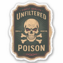 Moonlight Unicorn Blood Label Sticker