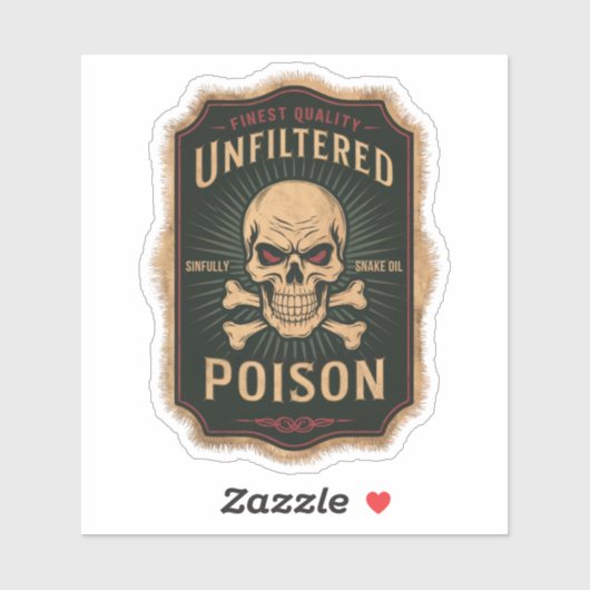 Moonlight Unicorn Blood Label Sticker (Vel)