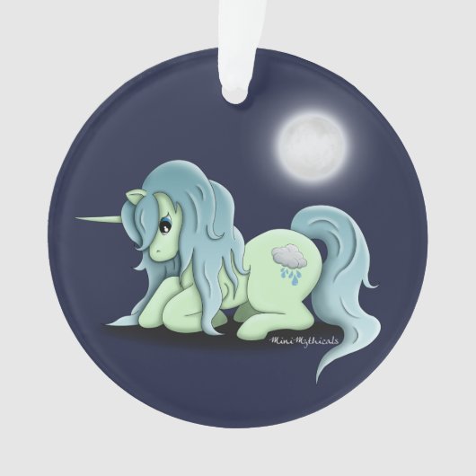 Moonlight Unicorn Ornament (voorkant)