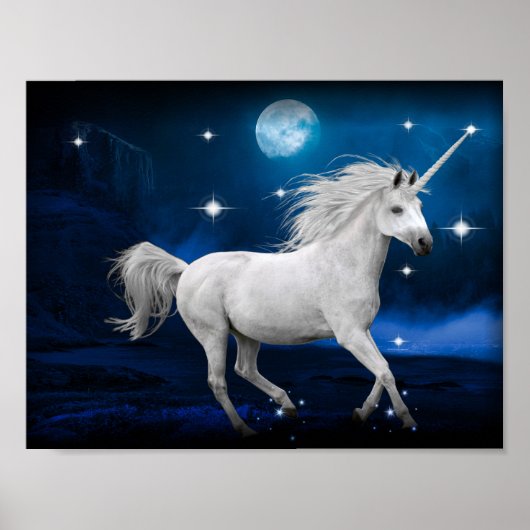 Moonlight Unicorn Poster (Voorkant)