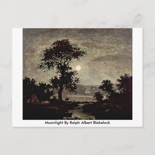 Moonlight van Ralph Albert Blakelock Briefkaart (Voorkant)