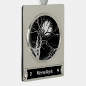 Moonlight Verzilverd Banner Ornament (Rechts)