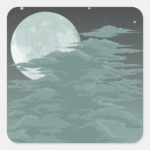 Moonlight Vierkante Sticker (Voorkant)