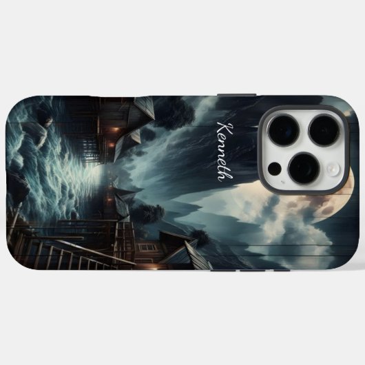 Moonlight Village Case-Mate iPhone Case (Achterkant (horizontaal))