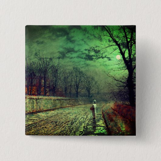 Moonlight Walk Vierkante Button 5,1 Cm (Voorkant)