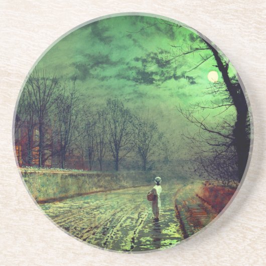 Moonlight Walk Zandsteen Onderzetter (Voorkant)
