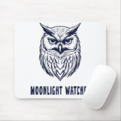 Moonlight Watcher - Owl Design - Mousepad Muismat (Met muis)