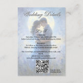 Moonlight Wedding Celestial Love Night Sky Theme Informatiekaartje (Voorkant)