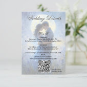 Moonlight Wedding Celestial Love Night Sky Theme Informatiekaartje (Staand voorkant)