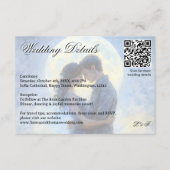 Moonlight Wedding Celestial Love Night Sky Theme Informatiekaartje (Voorkant)