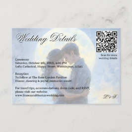 Moonlight Wedding Celestial Love Night Sky Theme Informatiekaartje