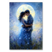 Moonlight Wedding Celestial Love Night Sky Theme Kaart (Achterkant)