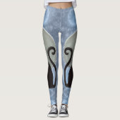 Moonlight Whiskers: Kat vertrouwd Leggings (Voorkant)