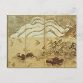 Moonlight Winter Landschap Briefkaart (Voorkant)