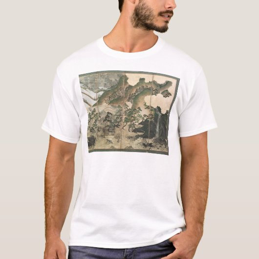 Moonlight Winter Landschap T-shirt (Voorkant)