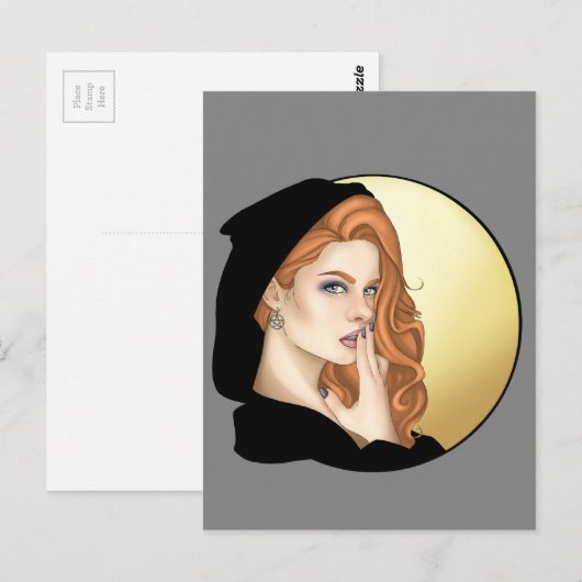 Moonlight Witch Briefkaart (Voorkant / Achterkant)