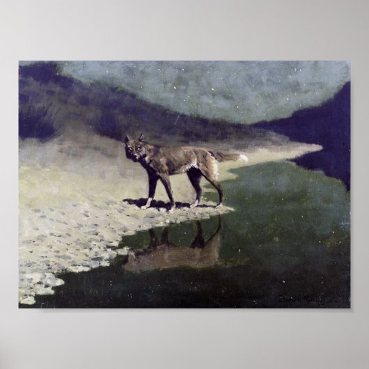 Moonlight Wolf Poster (Voorkant)