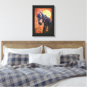 Moonlight - Wrapped Canvas (Insitu (Slaapkamer))