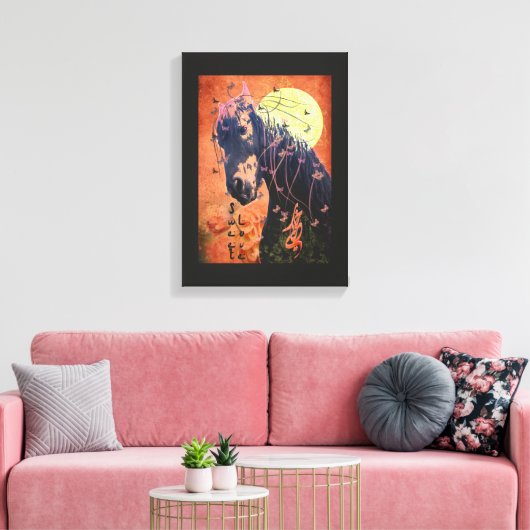 Moonlight - Wrapped Canvas Afdruk (Insitu (Woonkamer))