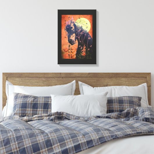 Moonlight - Wrapped Canvas Afdruk (Insitu (Slaapkamer))