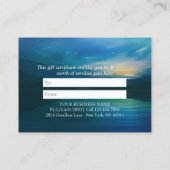 Moonlight Yoga Meditation Crescent Moon Salutation Kortingskaartje (Achterkant)