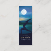 Moonlight Yoga Meditation Crescent Moon Salutation Mini Visitekaartje (Voorkant)