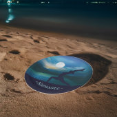 Moonlight Yoga Meditation Crescent Moon Salutation Papieren Bordje