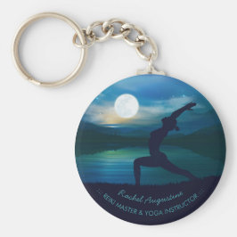 Moonlight Yoga Meditation Crescent Moon Salutation Sleutelhanger