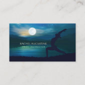 Moonlight Yoga Meditation Crescent Moon Salutation Visitekaartje (Voorkant)