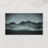 Moonlight Yoga Meditation Crescent Moon Salutation Visitekaartje (Achterkant)