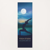 Moonlight Yoga Meditation Crescent Moon Salutation Yogamat (Voorkant)