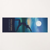 Moonlight Yoga Meditation Crescent Moon Salutation Yogamat (Voorkant (horizontaal))