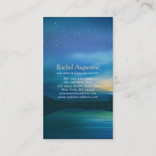 Moonlight Yoga Teacher Half Moon Pose 5 Class Pass Klantenkaartje (Achterkant)