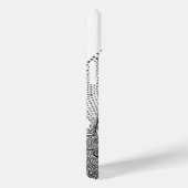 Moonlight Zilver en Witte Peacock Case-Mate iPhone Case (Achterkant / Rechts)