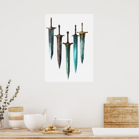 Moonlight-zwaard Poster (Keuken)