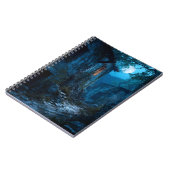 Moonlit Abandoned Village Path Notebook Notitieboek (Linkerzijde)