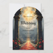 Moonlit Aisle of Eternal Vows –Gothic Wedding Gate Kaart (Voorkant)