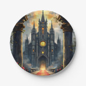 Moonlit Aisle of Eternal Vows –Gothic Wedding Gate Papieren Bordje (Voorkant)