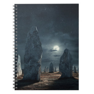 Moonlit Ancient Standing Stones Notitieboek
