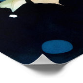 Moonlit Autumn Forest Art Poster (Hoek)
