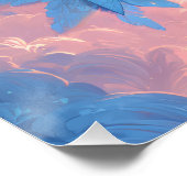 Moonlit Ballerina Sky Dance Fantasy Art Perfect Poster (Hoek)