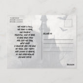 Moonlit Bats Halloween Party Invitation Postcard Briefkaart (Achterkant)